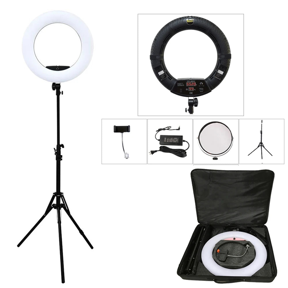 Yidoblo FD-480II 12"/18" Bi-Color LED Ring Light