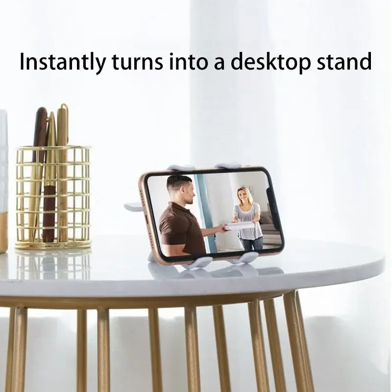 Flexible Gooseneck Phone Holder Lazy Bedside Desktop Clamp Bracket with Long Arm And Handle for Overhead Live Streams