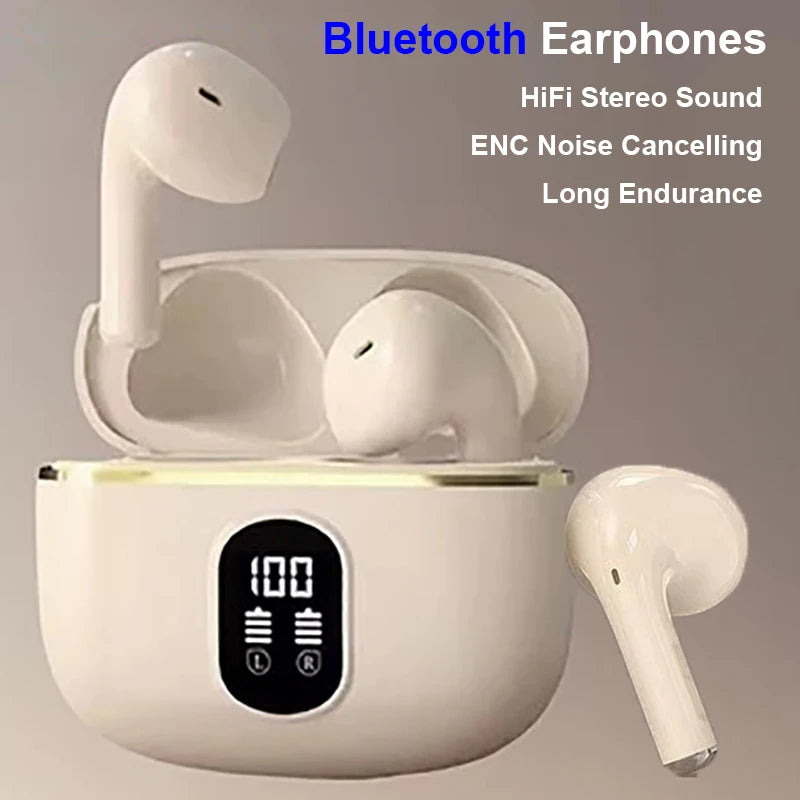For Xiaomi Lenovo Bluetooth Earphone Wireless Headphone HiFi Stereo Headset HD-calling Noise Cancelling Earbud AIR-J87 Handsfree