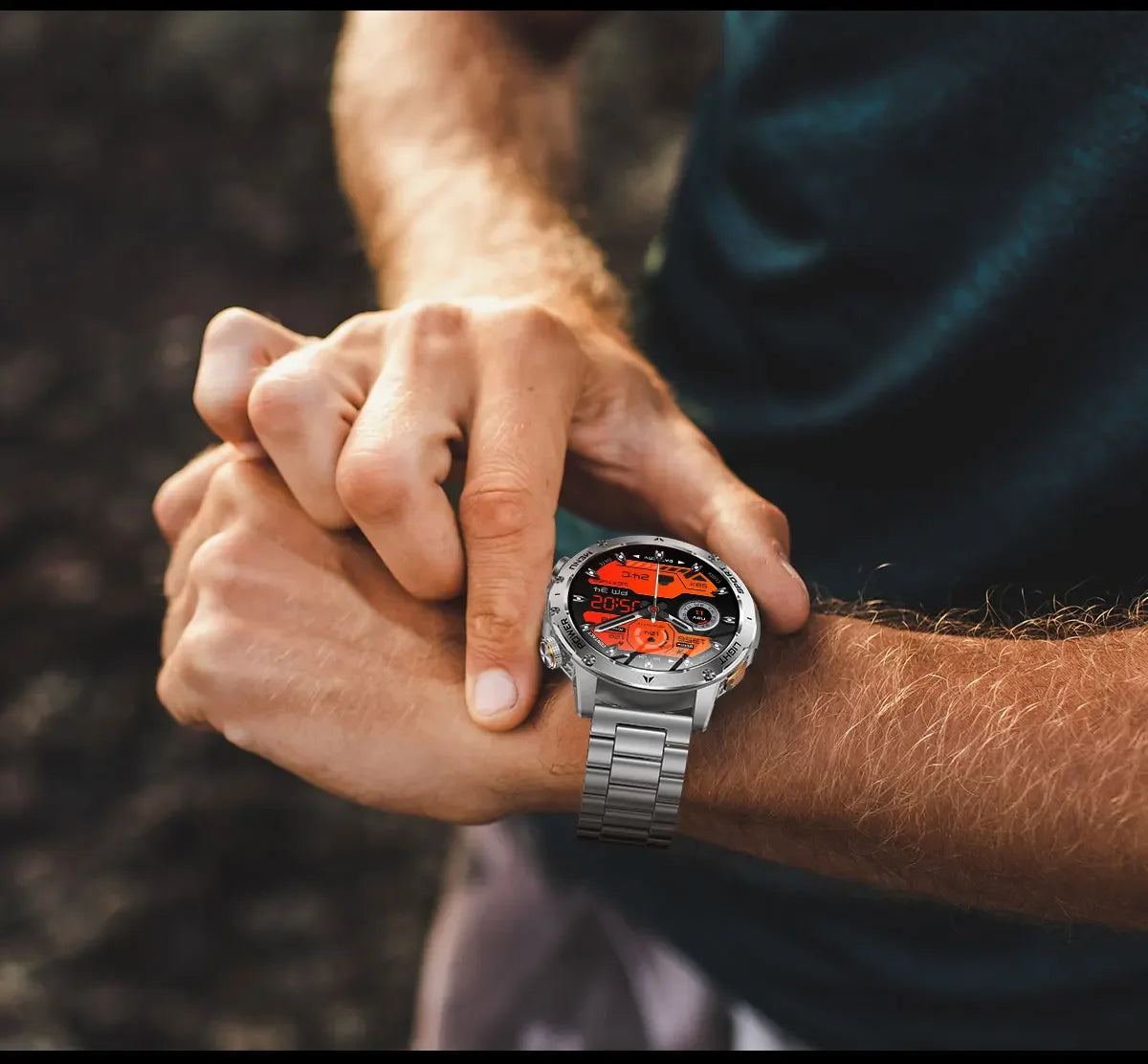 2026 New TREX3 1000mAh Large Battery Durable Adult Smart Watch Sports Fitness Waterproof LED Flashlight Call Smartwatchs For Men