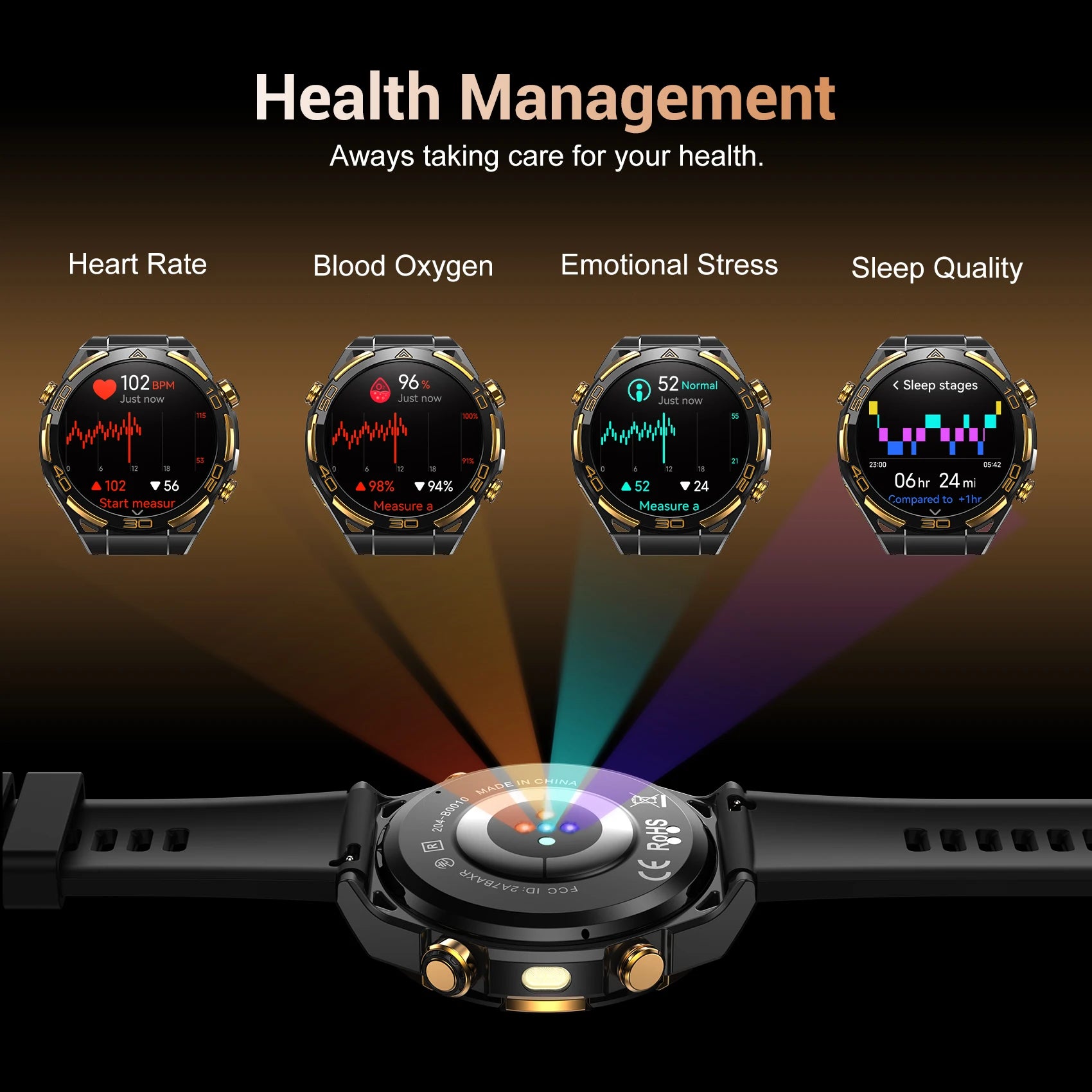 New Blackview W90 Pro GPS Smart Watch 1.43" HD AMOLED Display, 900mAh/ 20Days Standby Bluetooth Waterproof Sport Watch for Men