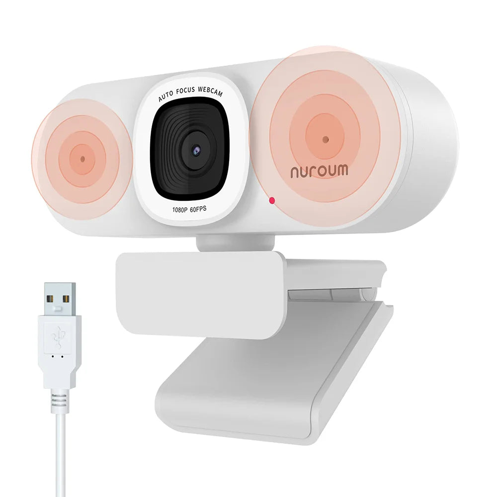 NUROUM 1080P USB Webcam with Auto Focus
