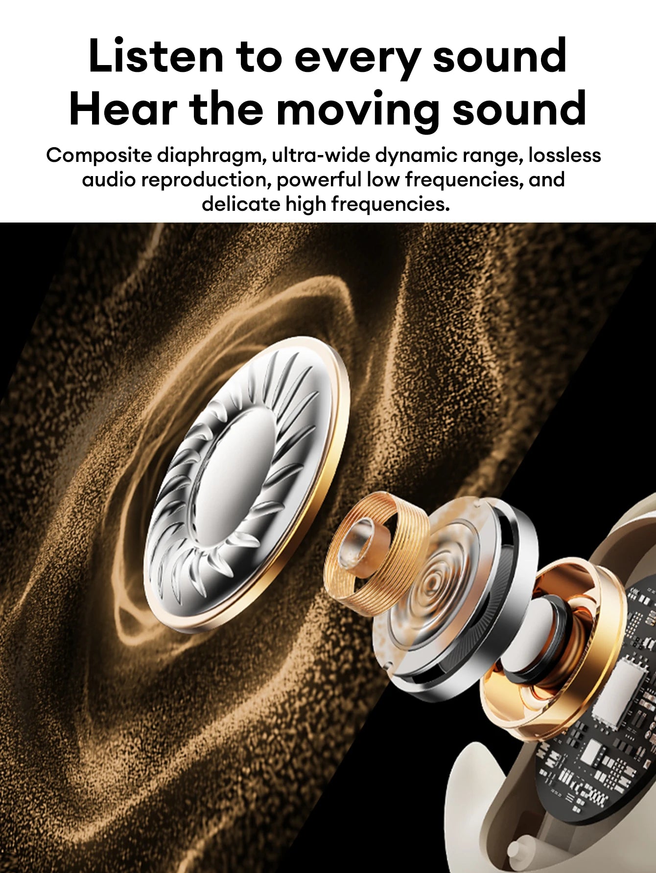 Lenovo LE203 Wireless Bluetooth 6.0 Sleep Headphones Small Lightweight Comfortable In-Ear Earphone Long Battery Life With Mic