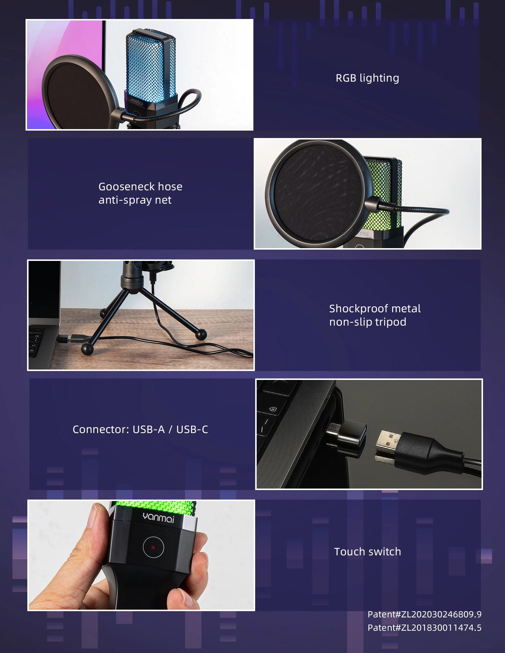 Professional USB Condenser Microphone Kit – Gaming & Podcast Mic for PC/Laptop, Wired Studio Recording Mic for Streaming, Karaoke & Voice Overs.