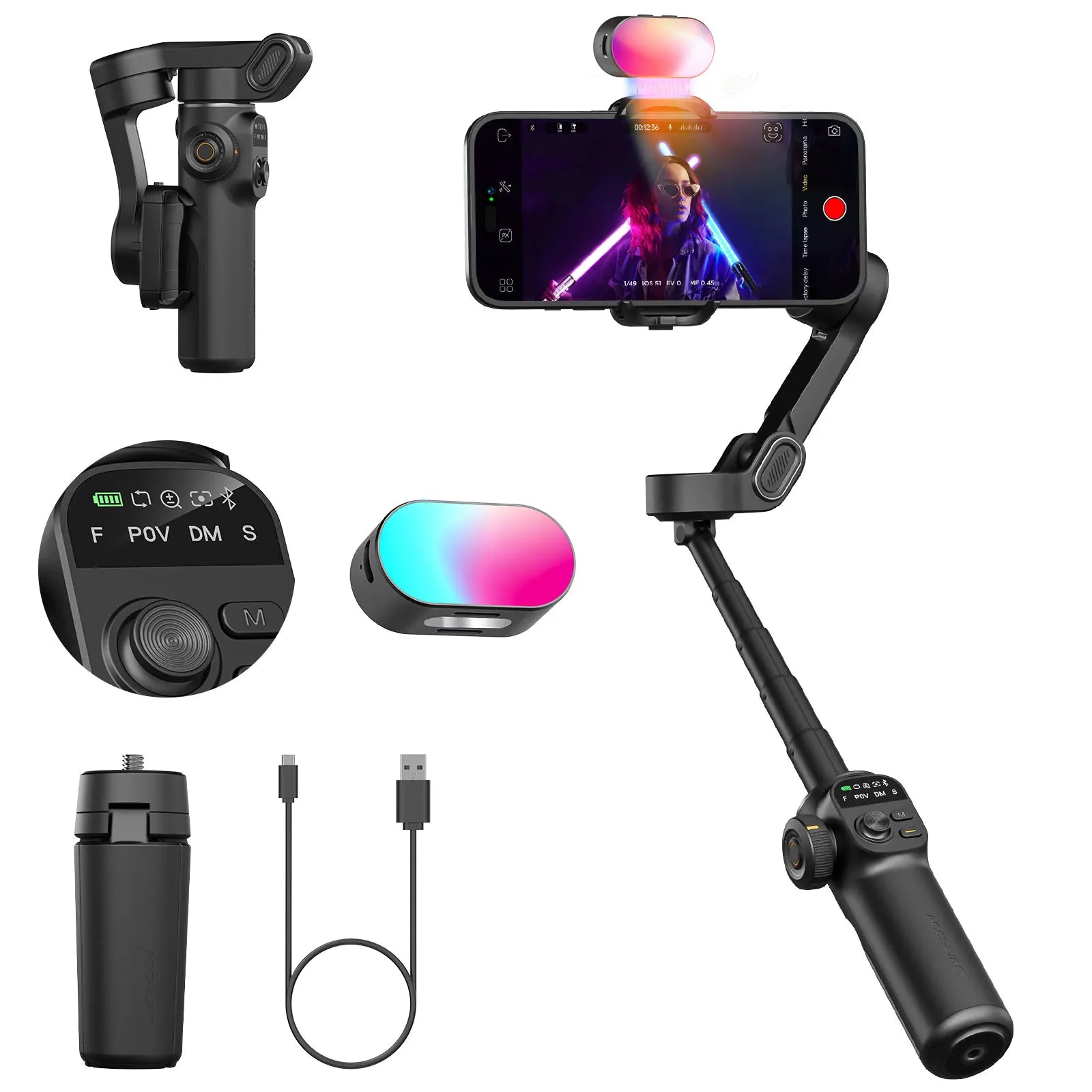 AOCHUAN Smart X2 3-Axis Handheld Smartphone Gimbal