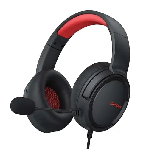 BINNUNE Gaming Headset with Microphone, Wired Gaming Headphones for PS5 PS4 Xbox Series X|S Xbox One PC Nintendo Switch, Noise Cancelling, Stereo Sound