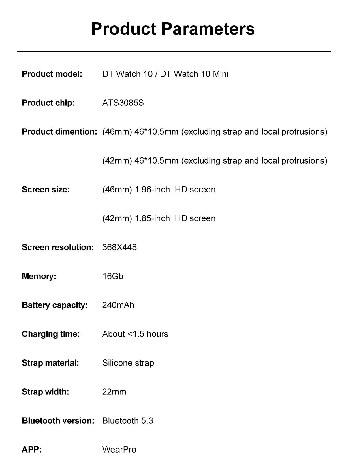 2025 New Original for Apple DT Watch 10 Smart Watch Men AMOLED 4GB Memory Music 3D Surround BT Call Waterproof smart watch Woman
