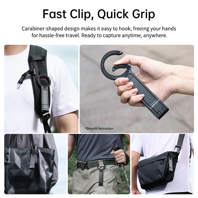Ulanzi MA30 Magnetic Carabiner Mini Phone Tripod