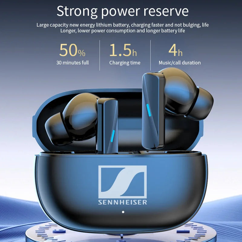 SENNHEISER Wireless Bluetooth Earphones TWS In-ear Earbuds Fitness Headphones Music Headset Motion Earphone Waterproof Earplugs