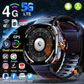 4G/5G Smartwatch 2.4 Inch HD AMOLED Screen 190° Rotary Camera GPS WiFi Android 10.0 Smart Watch with Heart Rate & Sleep Tracker