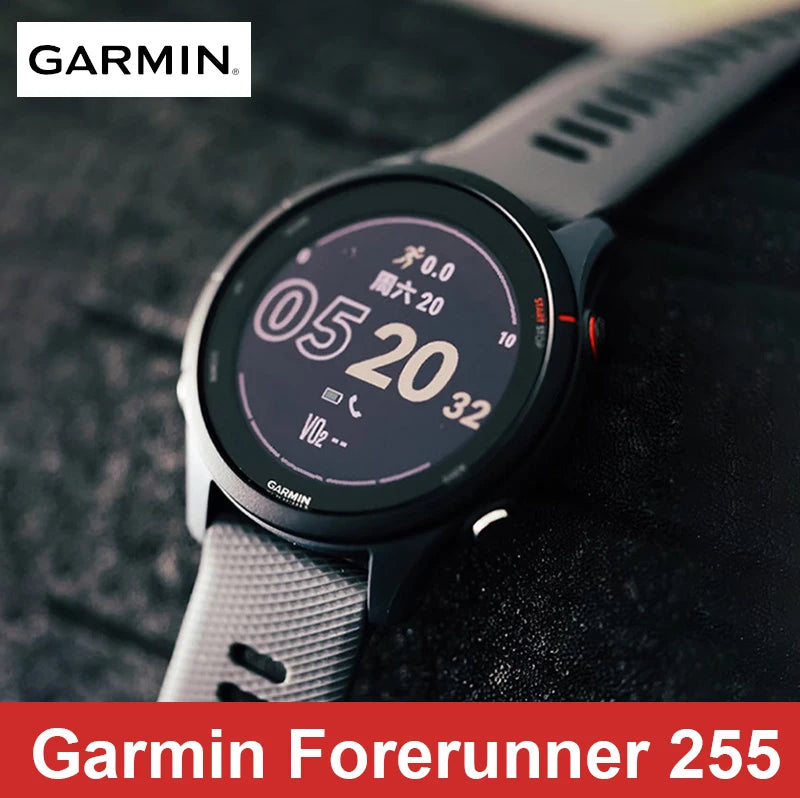 Garmin Forerunner 255 Sports Smartwatch 46mm 1.3'' Color Screen 14 Days Battery Life 4GB RAM NFC Bluetooth Wifi 5ATM Waterproof