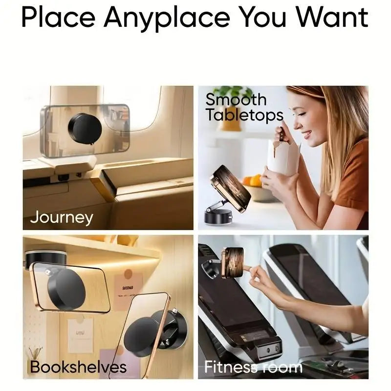 Car Magnetic Phone Holder Adjustable Rotating Suction Hands-Free Cell Phone Mount for Desktop Stand Accessory Durable Car Part