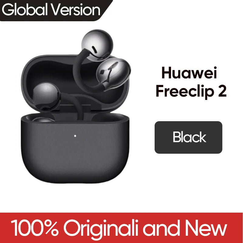 Global Version Huawei Freeclip 2 Adaptive Open-ear Listening Crystal-clear Calls BT 6.0 Gesture Control Dual Device Connection