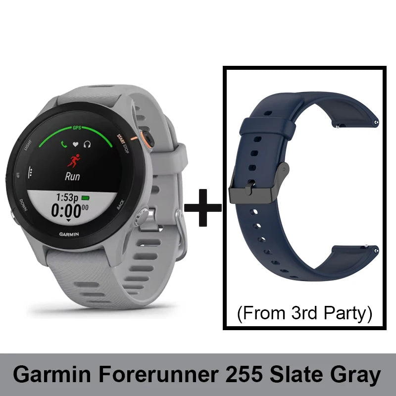 Garmin Forerunner 255 Sports Smartwatch 46mm 1.3'' Color Screen 14 Days Battery Life 4GB RAM NFC Bluetooth Wifi 5ATM Waterproof