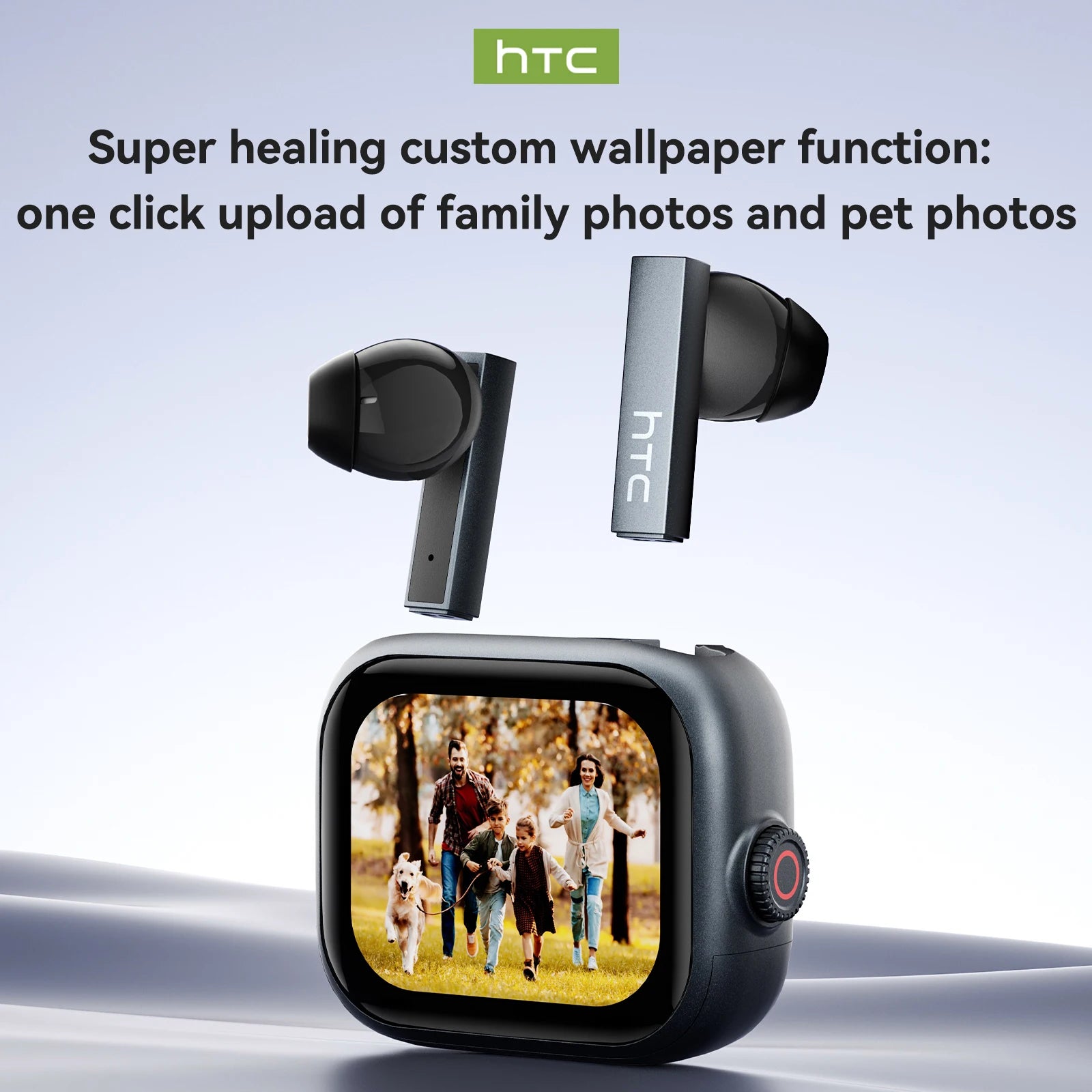 HTC NE40 TWS Wireless Earphones Bluetooth 6.0 ENC Noise Reduction Touch Control Earphones Touch Control Sports Headphones