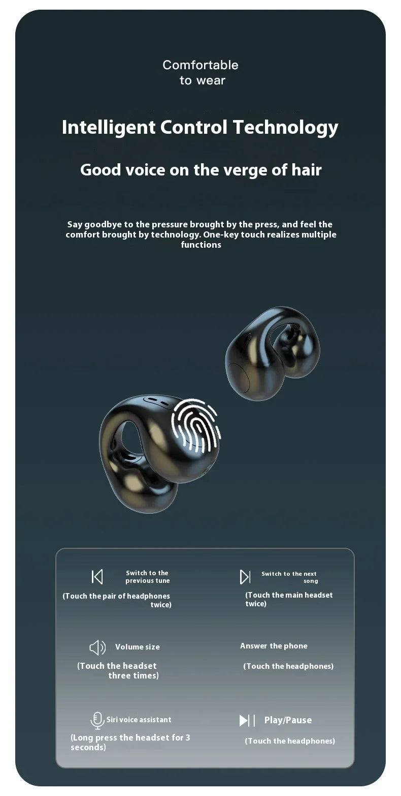 Lenovo T75 Original Bluetooth 5.3 Wireless Headphones Bone Conduction Sports Earphones HiFi Sound Quality For Phone Android