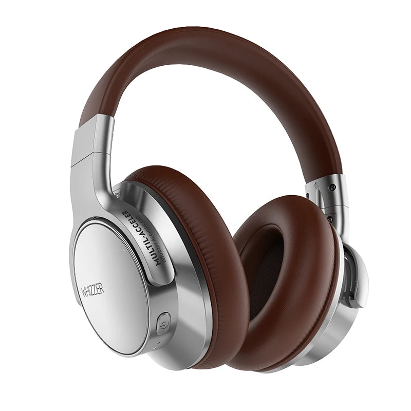WHIZZER W1S ANC Active Noise Cancelling Headphones Bluetooth 5.3 Hi-Res Audio Wired Wireless Dual Mode HiFi Stereo Headset