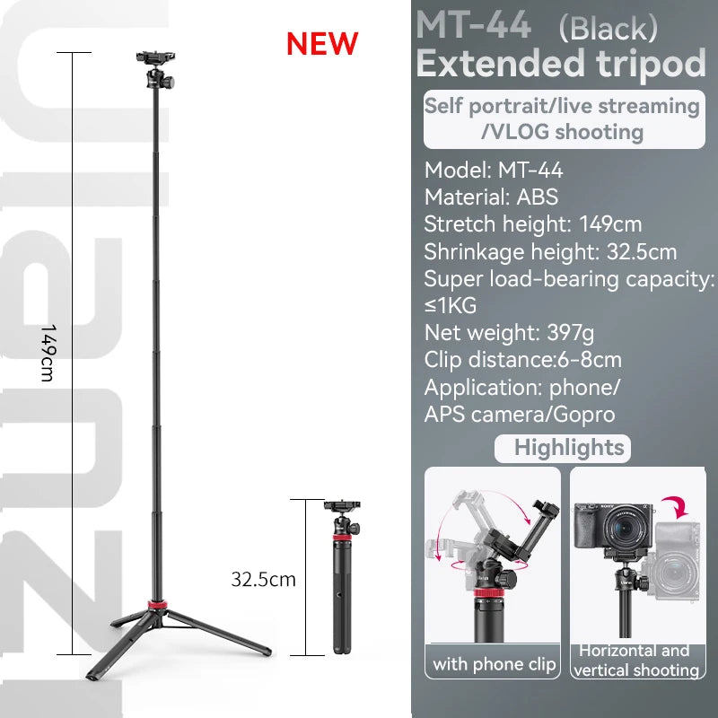 Ulanzi MT-44 2-in-1 Selfie Stick & Mini Tripod