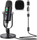 Mercase USB Condenser Microphone – Plug & Play Cardioid Mic with Mute Button for PC, Phone, PS4 & PS5, Recording & Streaming.