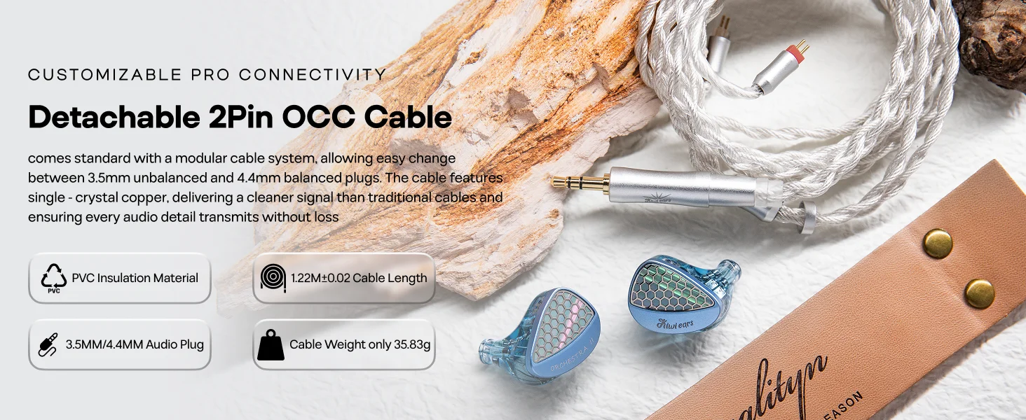 Linsoul Kiwi Ears Orchestra II 10BA Professional In-Ear Monitor with Superlative Tonal Balance Total Noise Isolation Made