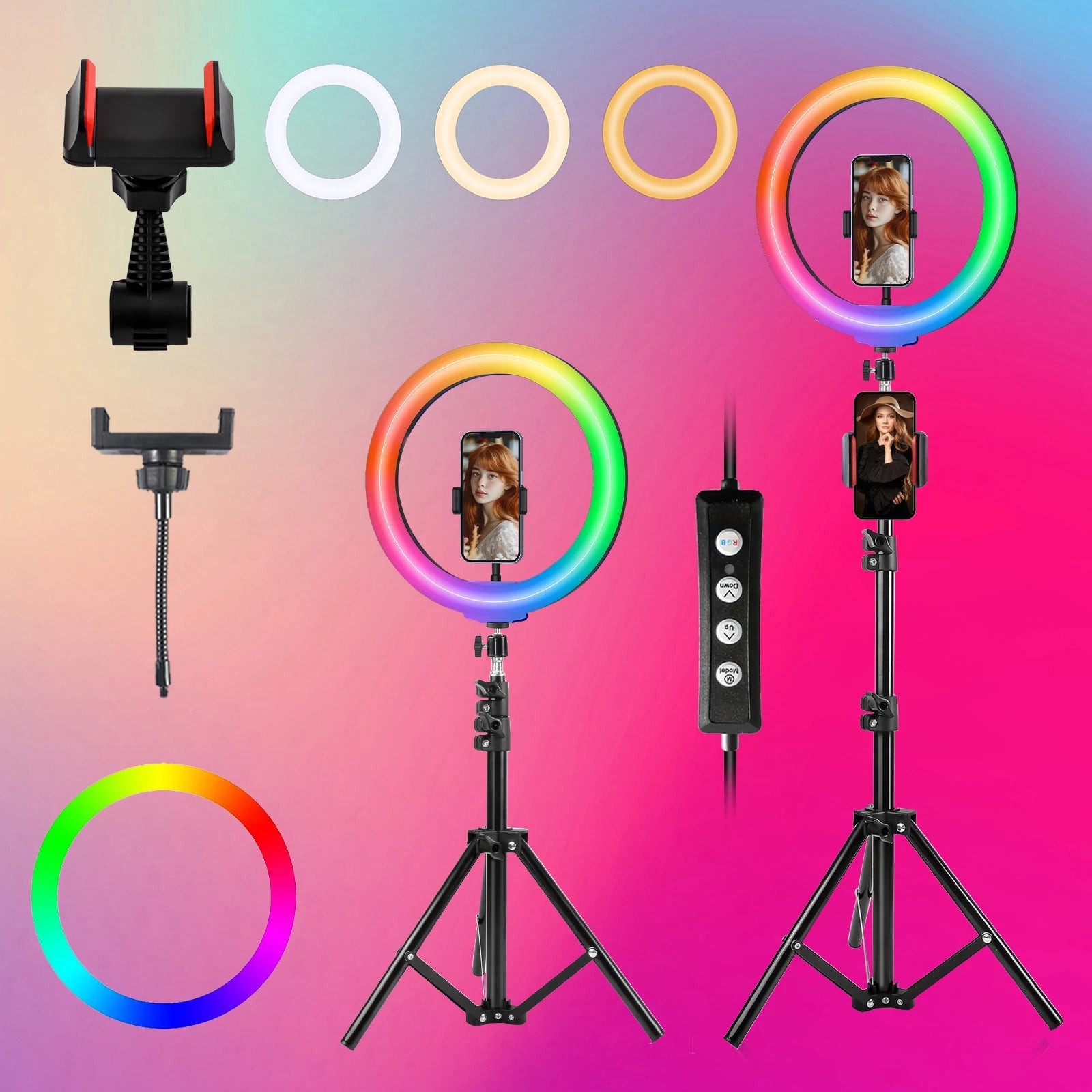 UEGOGO 12" LED Selfie Ring Light Kit