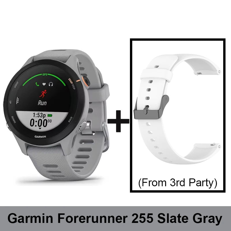 Garmin Forerunner 255 Sports Smartwatch 46mm 1.3'' Color Screen 14 Days Battery Life 4GB RAM NFC Bluetooth Wifi 5ATM Waterproof