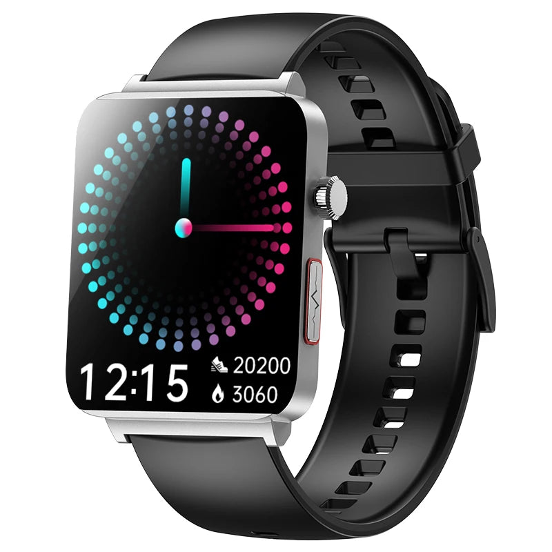 KS03 PRO Health Smart Watch For Men Women Bluetooth Calling Fitness Tracker Smartwatch E/C/G Test Outdoor 1.96" Large Screen SOS