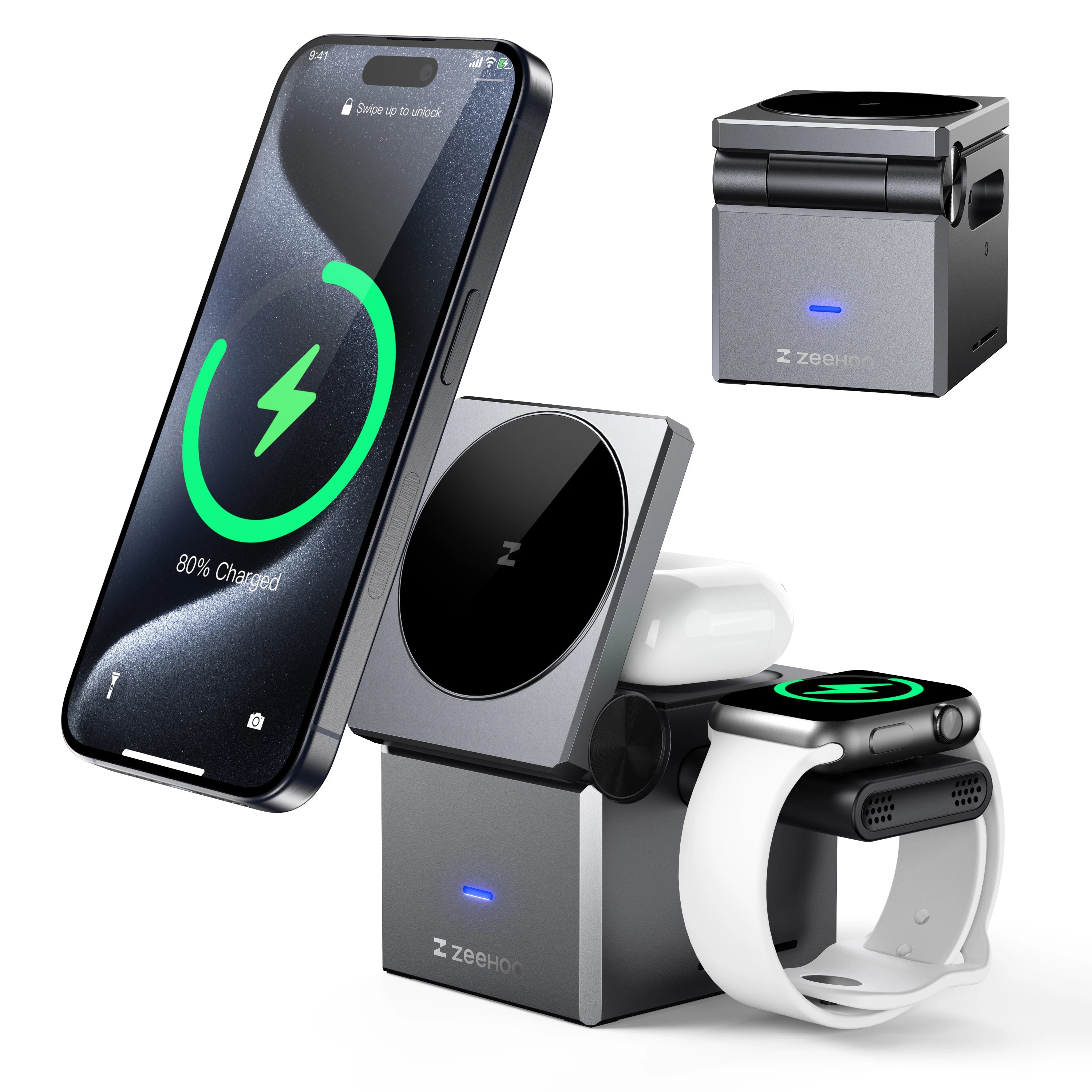 ZeeHoo 15W Magnetic Wireless Charging Station