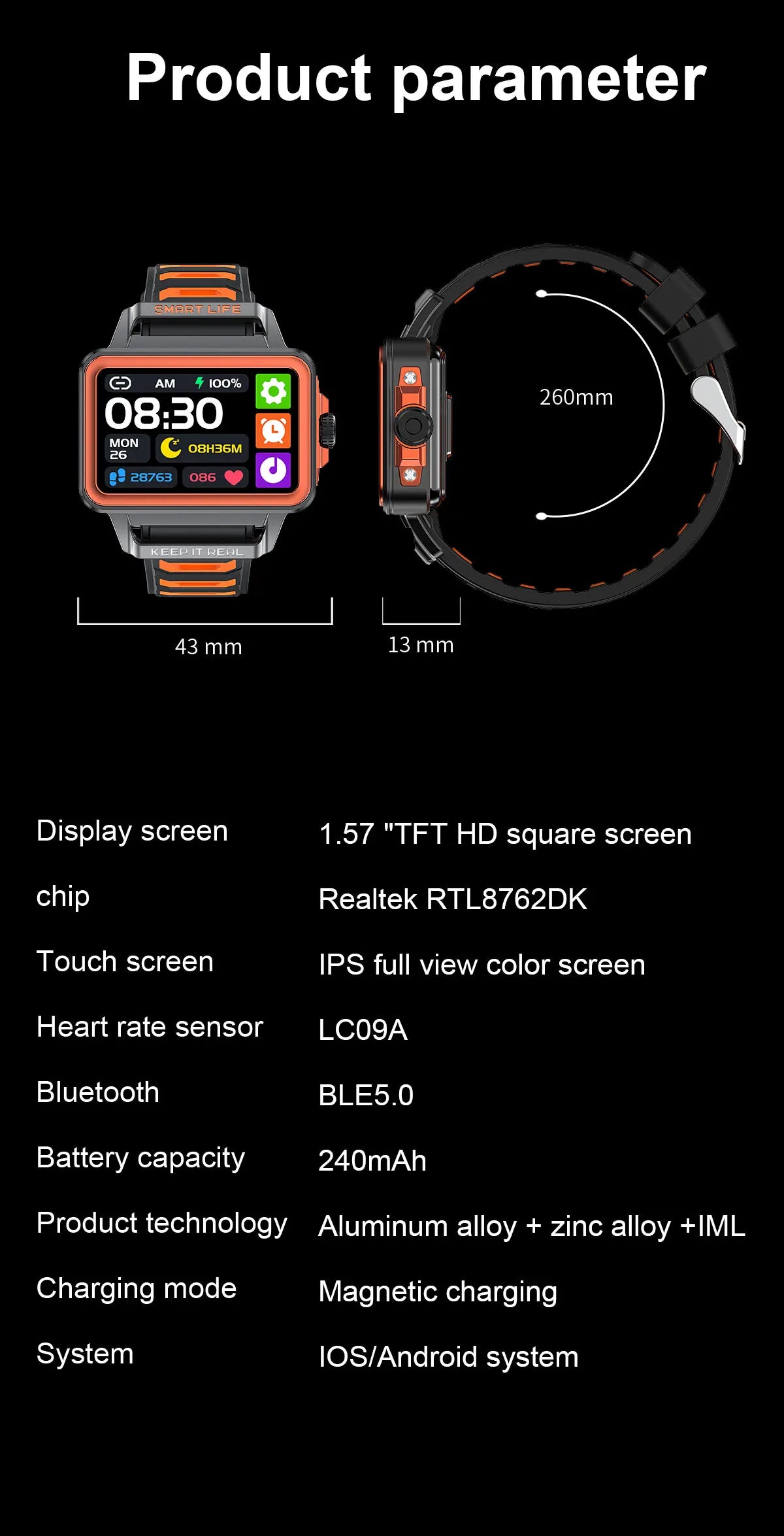 SENBONO New Smart Band for Men Women Sleep Heart Rate Monitor Waterproof Bracelet Sport Women Men Smartwatch for IOS Android