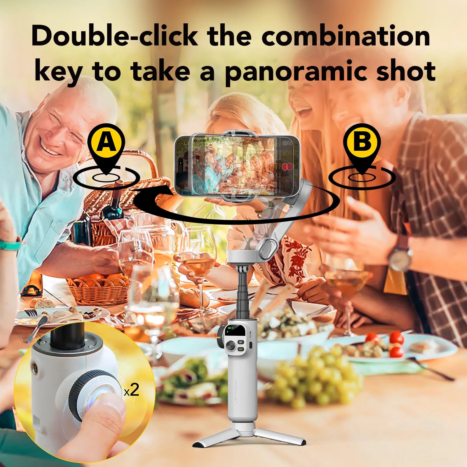 AOCHUAN Smart X2 3-Axis Handheld Smartphone Gimbal