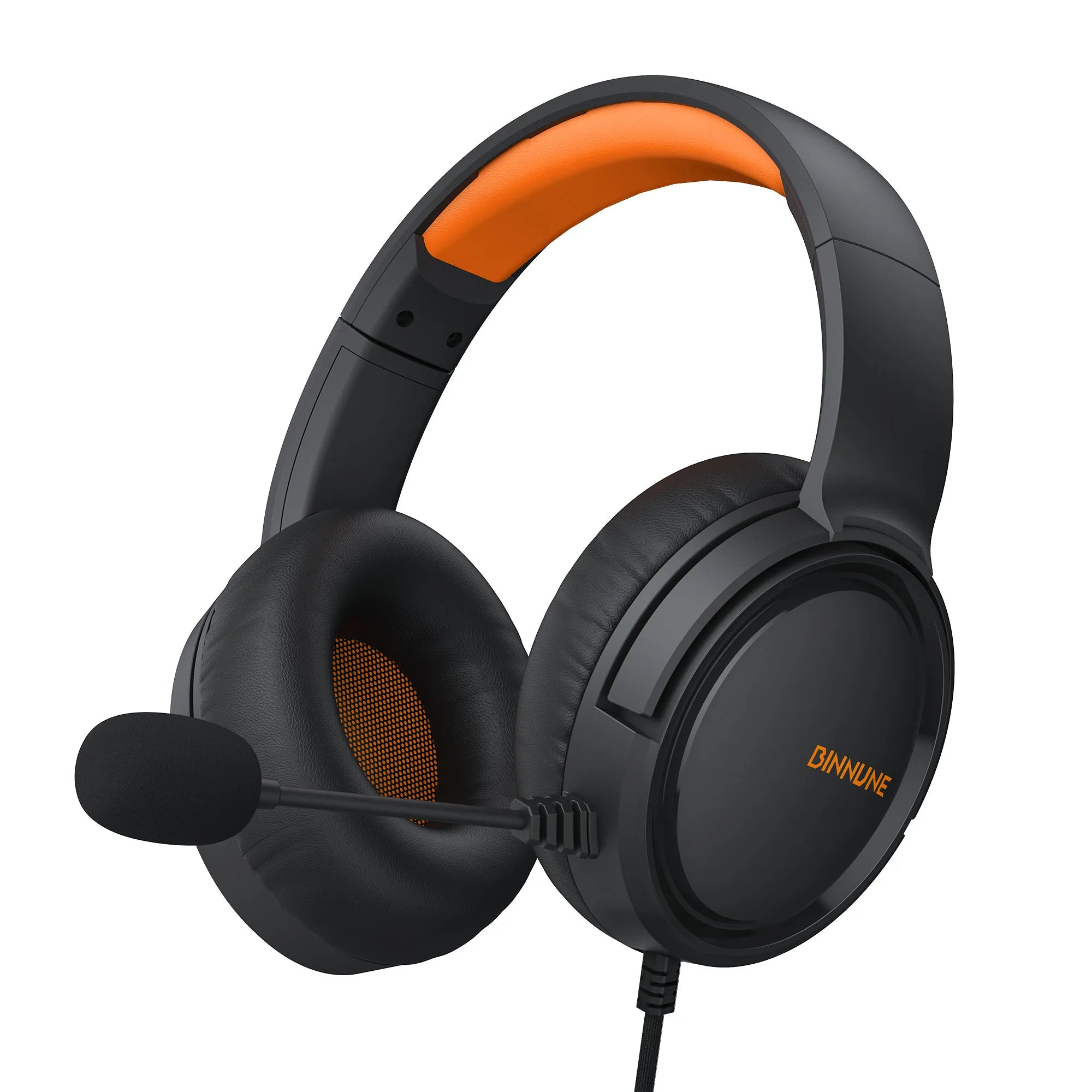 BINNUNE Gaming Headset with Microphone, Wired Gaming Headphones for PS5 PS4 Xbox Series X|S Xbox One PC Nintendo Switch, Noise Cancelling, Stereo Sound