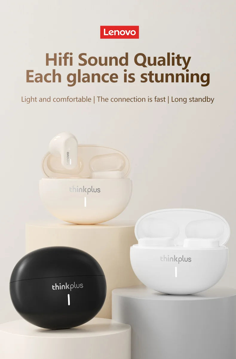 New Original Lenovo LP19  Bluetooth 5.1 Earphones TWS Sports Headphones Wireless In-Ear Earbuds Dual HD Microphone Headset