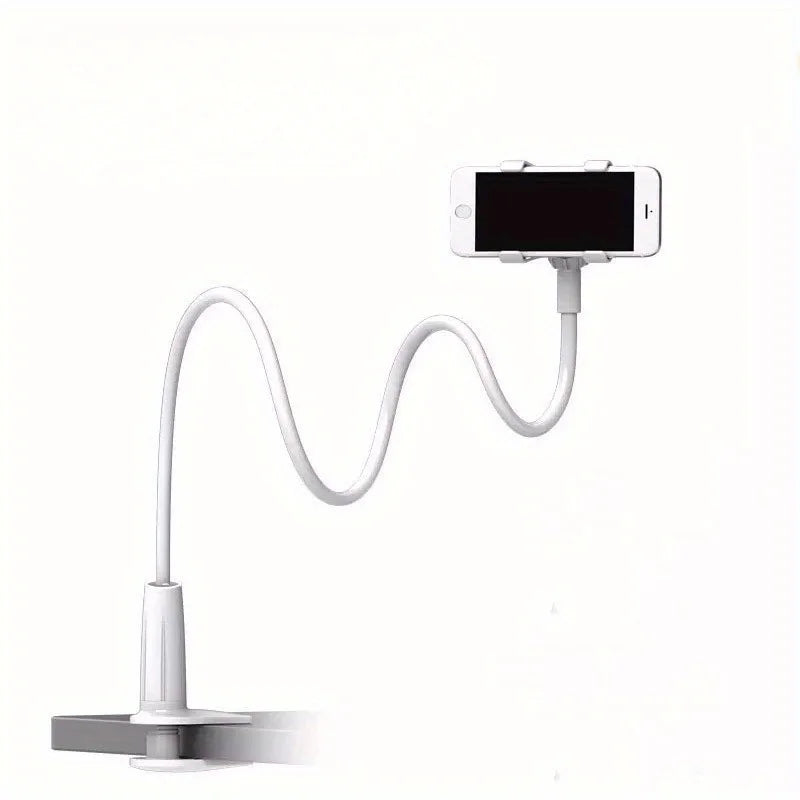 Flexible Gooseneck Phone Holder Lazy Bedside Desktop Clamp Bracket with Long Arm And Handle for Overhead Live Streams