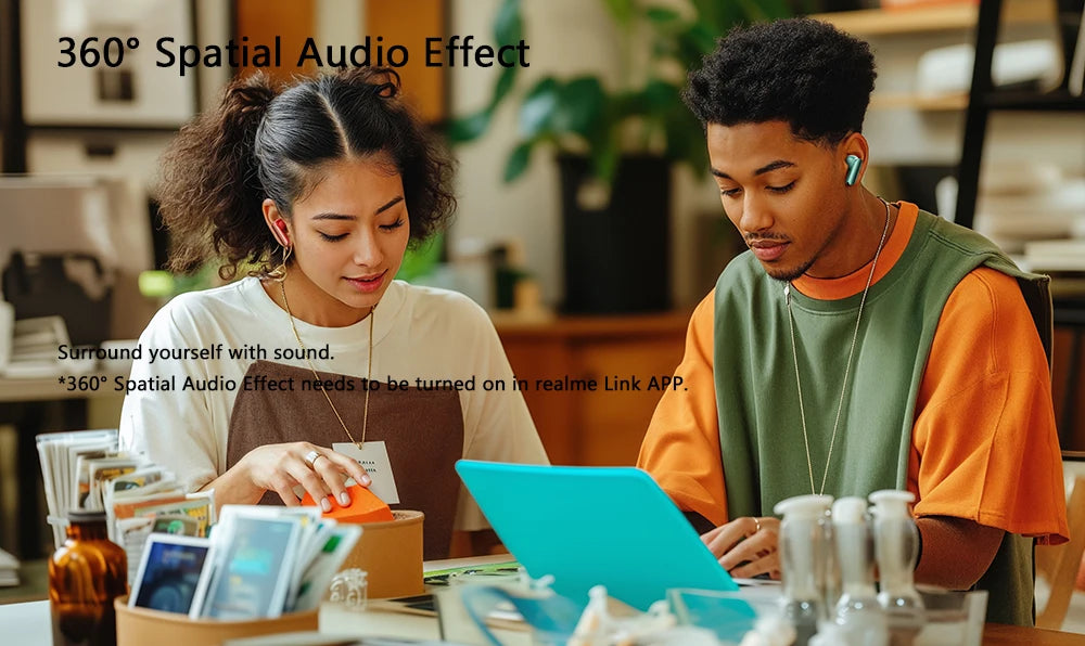 Global Version realme Buds Air 7 Pro 53dB Active Noise Cancelling True Wireless Earphone 48Hour Battery Bluetooth 5.4 Headphone