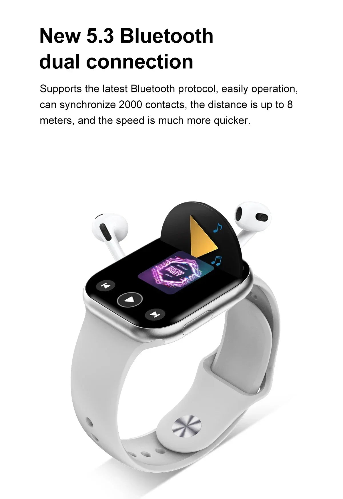 2025 New Original for Apple DT Watch 10 Smart Watch Men AMOLED 4GB Memory Music 3D Surround BT Call Waterproof smart watch Woman