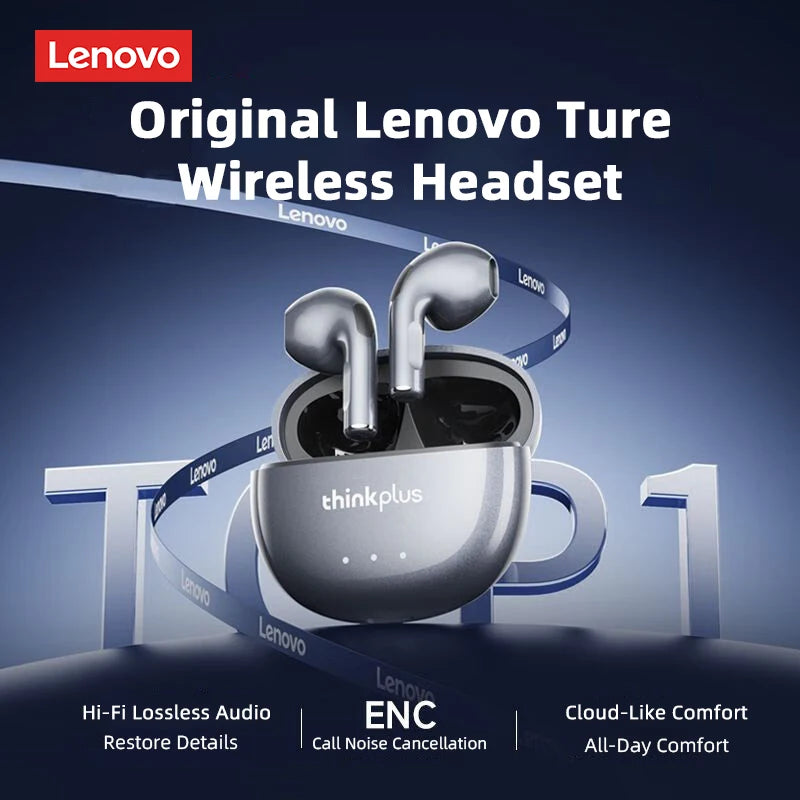 Lenovo LP2 Pro Bluetooth 5.4 Earbuds Semi-In Ear Clear Call HIFI Sound Quality Wireless Earphones Lightweight Comfort Headphones