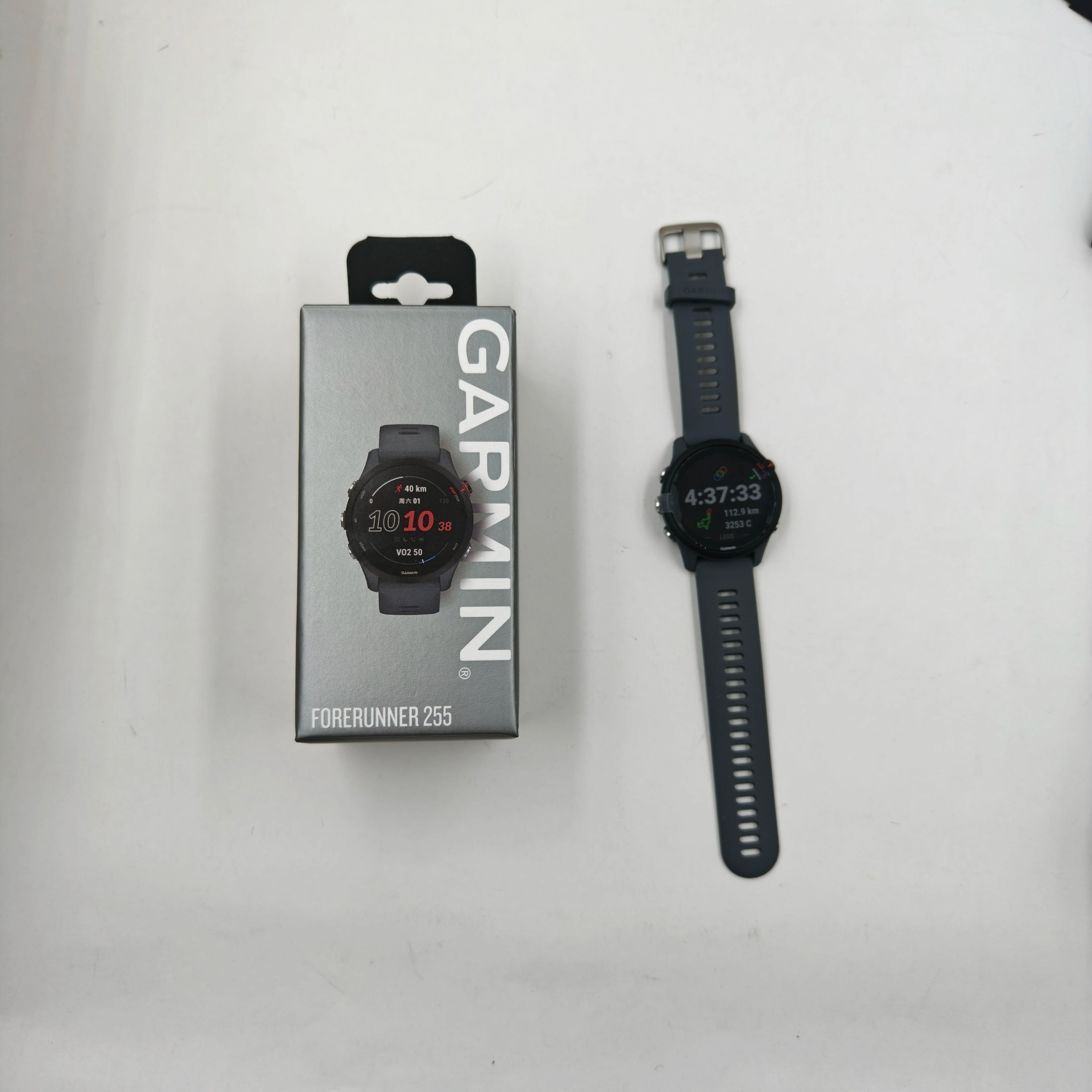 Garmin Forerunner 255 Sports Smartwatch 46mm 1.3'' Color Screen 14 Days Battery Life 4GB RAM NFC Bluetooth Wifi 5ATM Waterproof