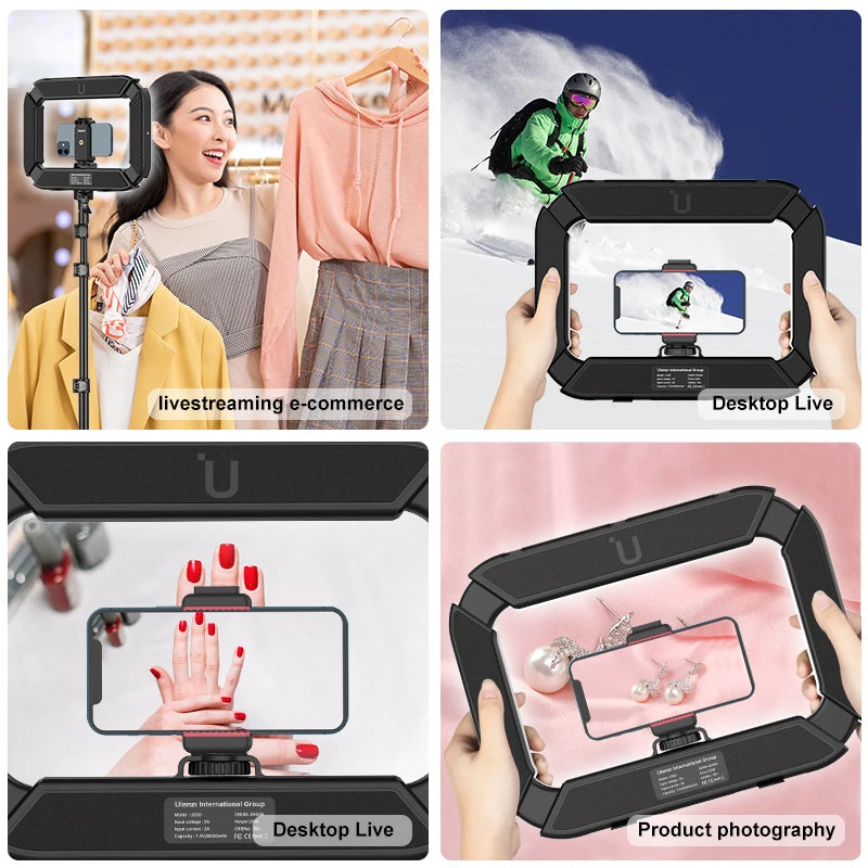 Ulanzi U200 2-in-1 Smartphone Video Rig LED Ring Light
