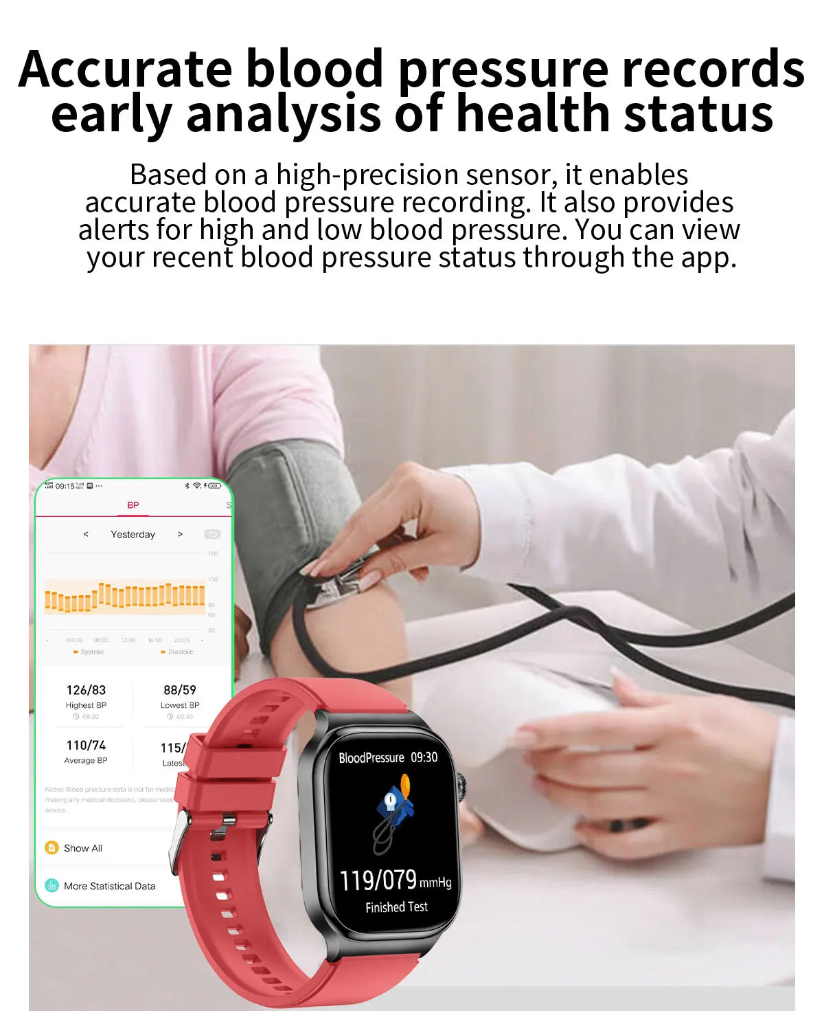 2026New Smart Watch Men Women AI Human Health diagnosis ECG+HRV Blood Pressure Uric acid Blood lipid Bluetooth Call Smartwatch
