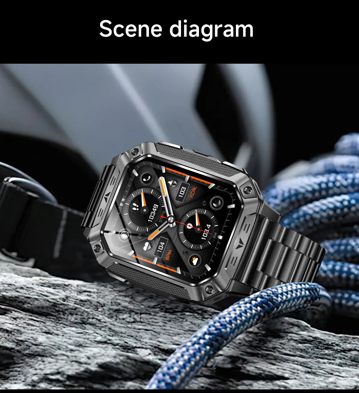 TANK Ultra 2026 1400mAh Military GPS Smart Watch Men 200Day Standby Rugged Tactical Watch 10ATM Diving SOS Satellite Alert Clock