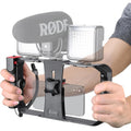 Smartphone Stabilizer Grip with Wireless Remote Shutter 3-Axis Handheld Video Rig for iPhone & Android - Bluetooth Controlled