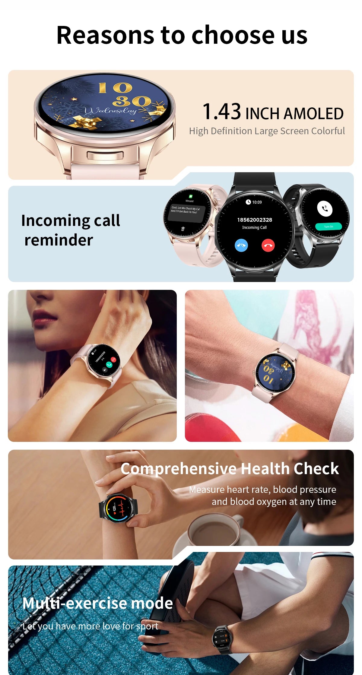 2026 new 2-In-1 TWS Headset Smart Watch 1.43" Women Men Sport Fitness motion Tracker Watches Earphone Music Smartwatch