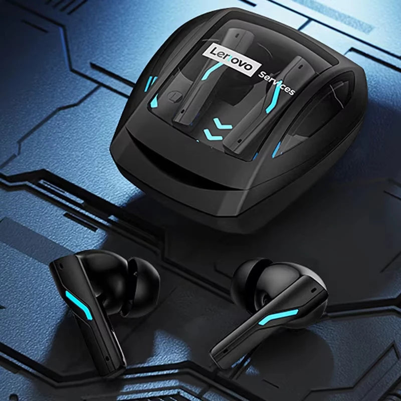 Lenovo GT100 True Bluetooth 6.0 Earphones Esports Gaming Wireless Headphone Low Latency HiFi Sound Music Earbuds Long Endurance