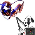 Podcast Equipment Bundle with BM800 Microphone & V8 Sound Card – Complete Recording Kit for Podcasting, Streaming, Gaming & Music Production.