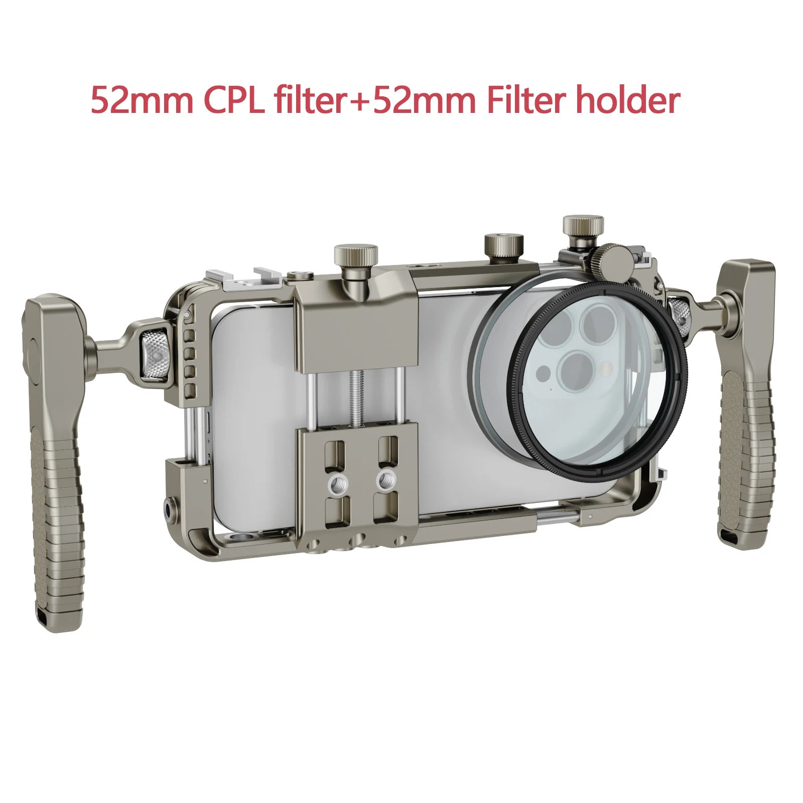Ultra Light Phone Cage with Bluetooth 3 Cold Shoe Mounts Telescopic 58-85mm Compatible with iPhone Samsung Huawei for Vlog Video