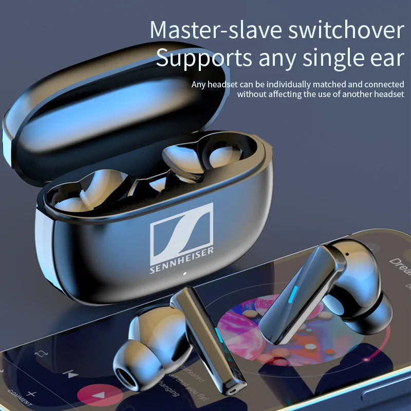SENNHEISER Wireless Bluetooth Earphones TWS In-ear Earbuds Fitness Headphones Music Headset Motion Earphone Waterproof Earplugs