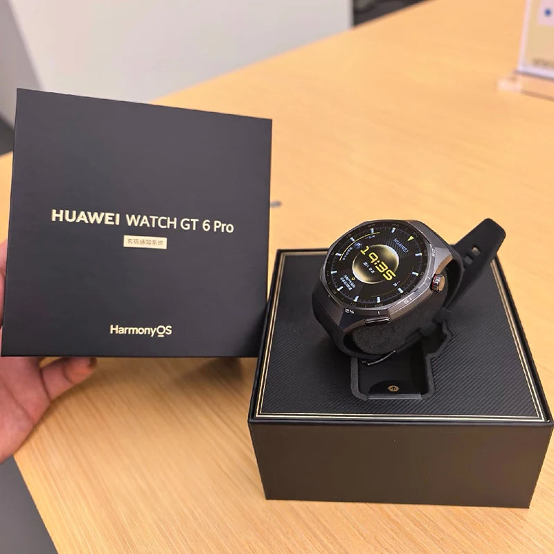 Global Version HUAWEI Watch GT 6 Pro 46mm Smartwatch 1.47" AMOLED Screen Up to 21-Day Battery Life Compatible with iOS & Android