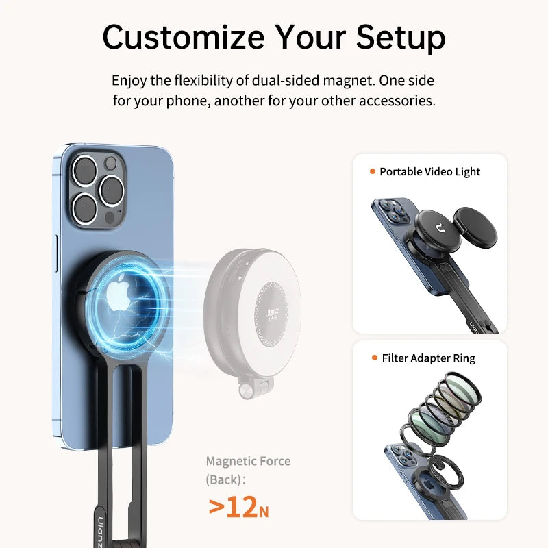 Ulanzi MA30 Magnetic Carabiner Mini Phone Tripod