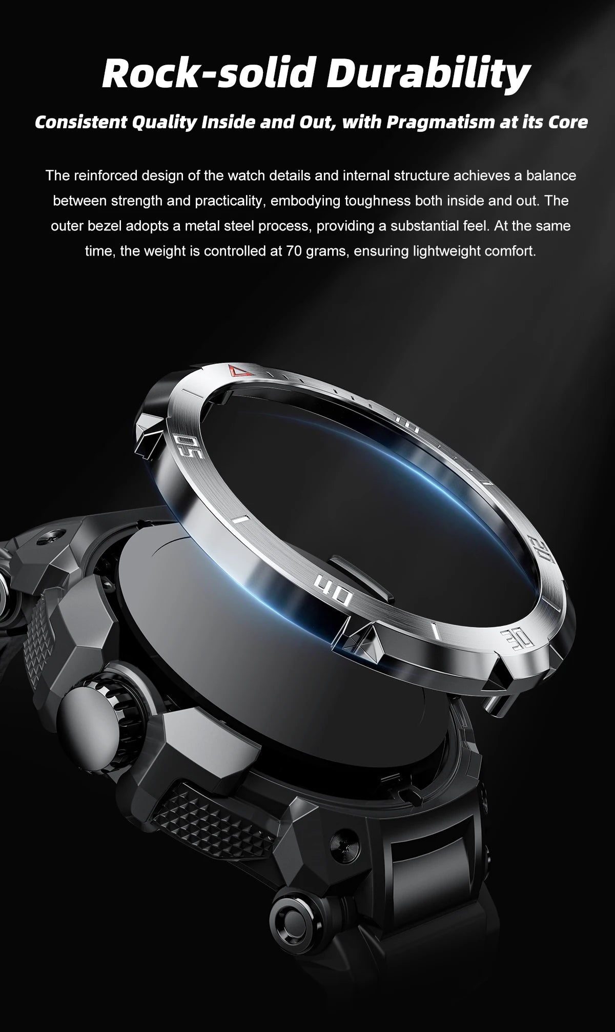 New 3 in 1 Smart Watch for Men With TWS Headset Rugged Military Bluetooth Call Fitness Tracker IP67 Waterproof for Android iOS