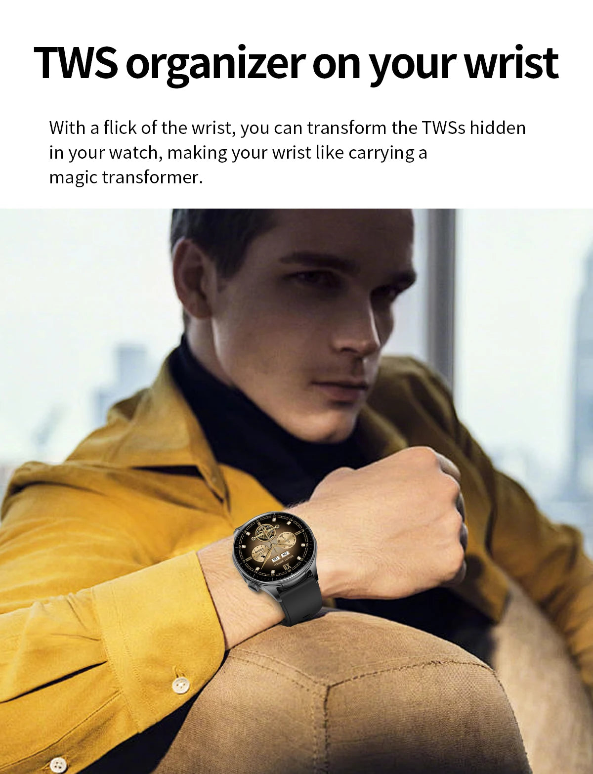 2026 new 2-In-1 TWS Headset Smart Watch 1.43" Women Men Sport Fitness motion Tracker Watches Earphone Music Smartwatch